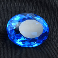 Certified Natural 18.35 Carat Oval Cut Blue Tanzanite Loose Gemstone Attractive Tanzanite Gemstone