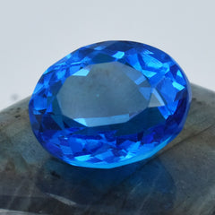 Blue Color Tanzanite Oval Cut 18.95 Carat Natural Certified Loose Tanzanite Blue Gemstone