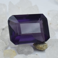 Purple Color 9.00 Carat Certified Rare Tanzanite Emerald Cut Natural Loose Gemstone With Free Shipping & Gift