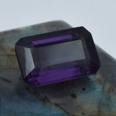 Certified 9.50 Carat Natural Purple Tanzanite Emerald Cut Loose Gemstone Tanzanite Birthstone and Anniversary Stone