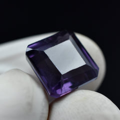 10.80 Carat Certified Natural Color-Change Alexandrite Square Shape Loose Gemstone Russian Alex Gem