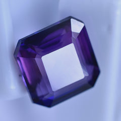 Glorious Square Sapphire Stone For Ring , Square Cut Purple Sapphire 8.90 Ct Square Cut Color Change Sapphire Natural Certified Loose Gemstone | Wedding Gift | Gift For Wife/Sister | Free Delivery Free Gift