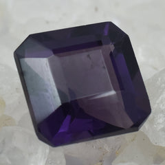 7.30 Carat Certified Natural Tanzanite Loose Gemstone Square Cut Beautiful Purple Tanzanite Gemstone