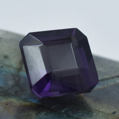 7.30 Carat Certified Natural Tanzanite Loose Gemstone Square Cut Beautiful Purple Tanzanite Gemstone