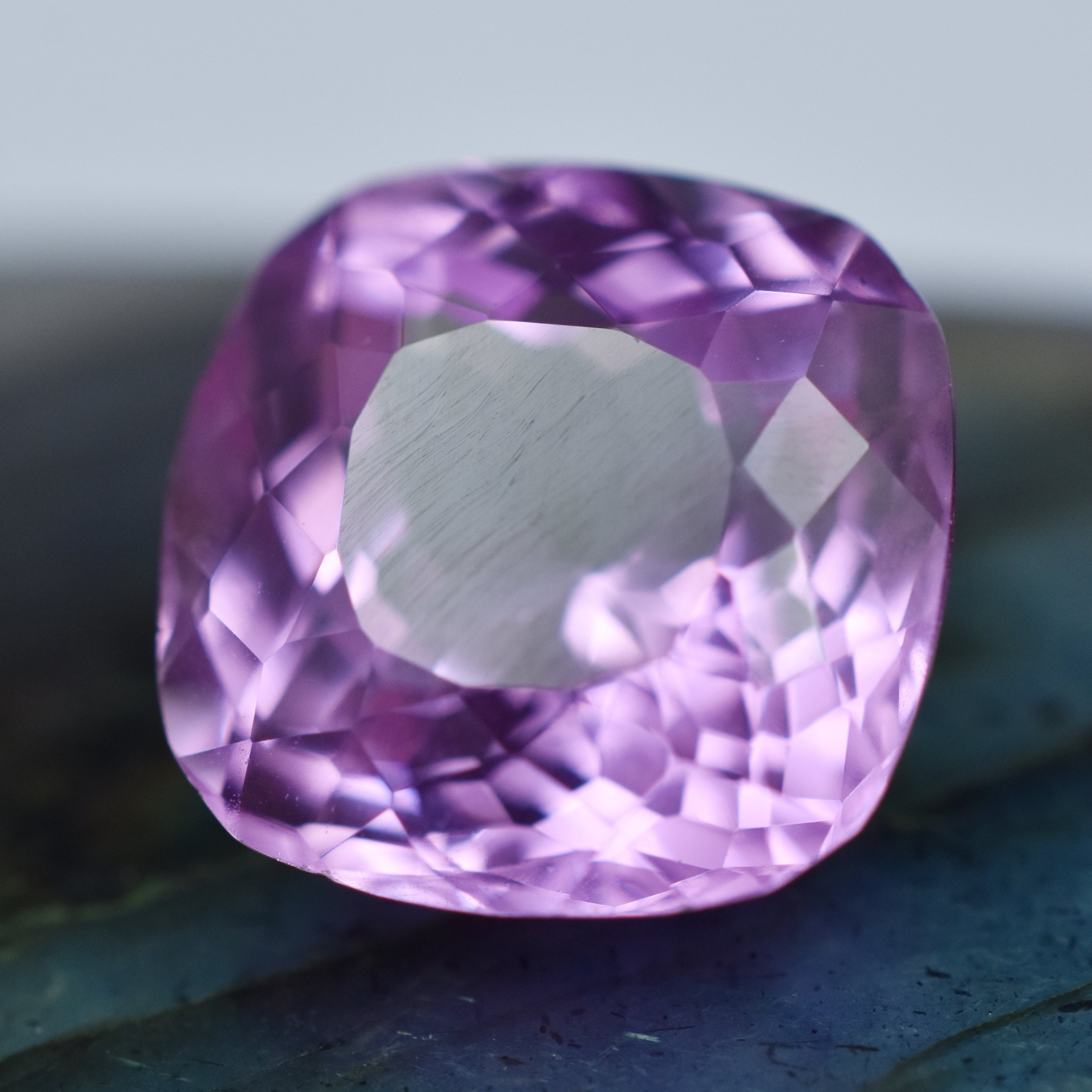 Beautiful Sapphire Gem 9.85 Carat Pink Sapphire Square Cushion Certified Natural Loose Gemstone