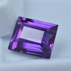 Tanzanite 6.60 Carat Emerald Shape Natural Certified Loose Gemstone Purple Tanzanite Best For Manage Intuition