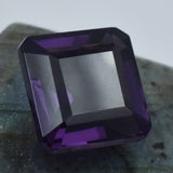 Impressive Natural Purple Tanzanite Square Cut 12.80 Carat Certified Loose Gemstone Tanzanite Gem Has Healing Properties