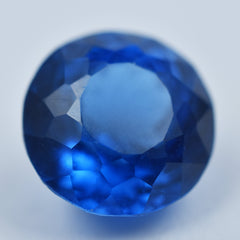 Jewelry Making Sapphire Blue 7.85 Carat Certified Blue Color Teal Sapphire Round Shape Natural Loose Gemstone