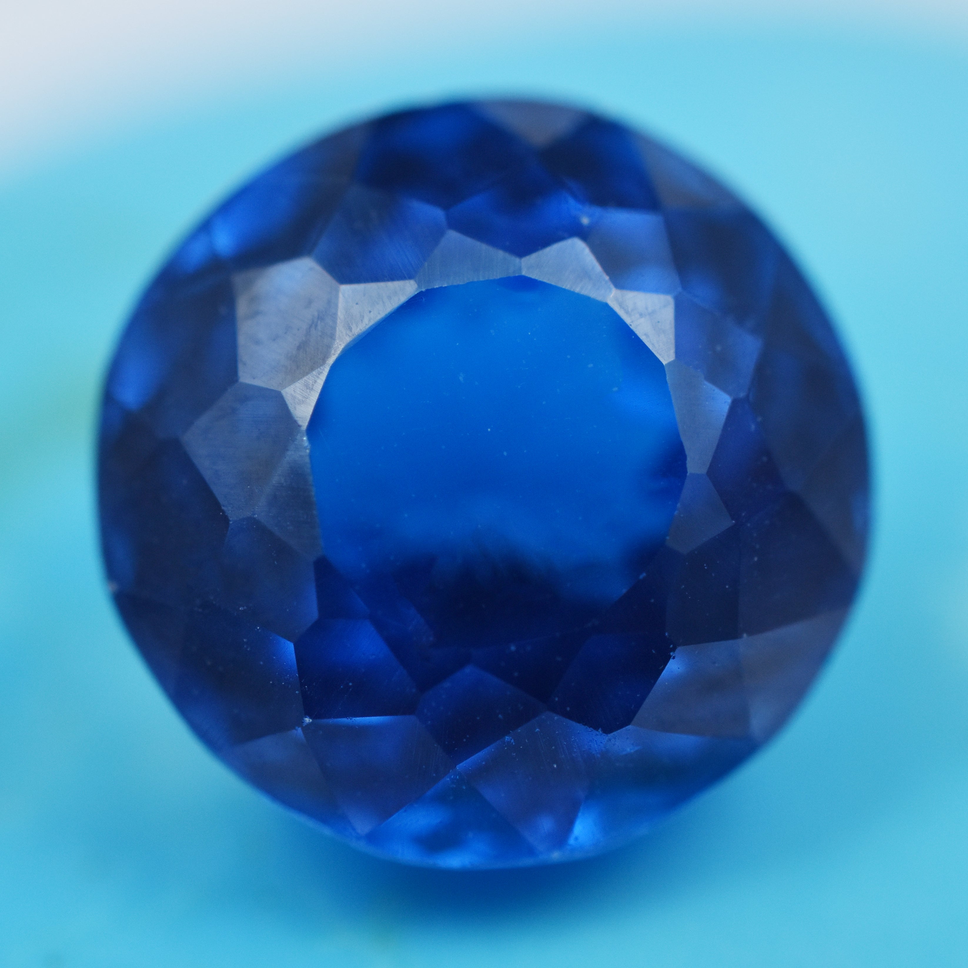 Jewelry Making Sapphire Blue 7.85 Carat Certified Blue Color Teal Sapphire Round Shape Natural Loose Gemstone