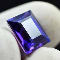 Natural 5.00 Carat Purple Tanzanite Emerald Cut Certified Loose Gemstone Tanzanite Gem From Tanzania Eye Clean Tanzanite Gem