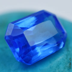 Natural Blue Color 7.55 Carat Flawless Tanzanite Emerald Shape Certified Loose Gemstone Tanzanite Gem Has Healing and Metaphysical Properties