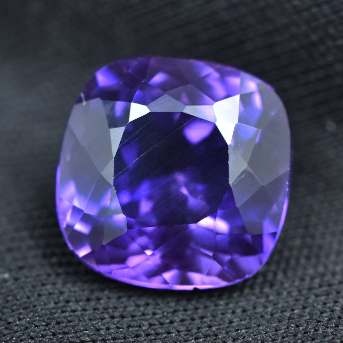 Purple Tanzanite 6.25 Carat Square Cushion Cut Certified Loose Gemstone Natural Tanzanite