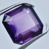 Beautiful Purple Tanzanite Square Cut 6.25 Carat Certified Natural Tanzanite Loose Gemstone