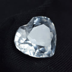 Stunning Gem Heart Shape 7.80 Carat White Sapphire From Sri Lanka Best Quality Certified Natural Loose Gemstone Ring Size Gemstone