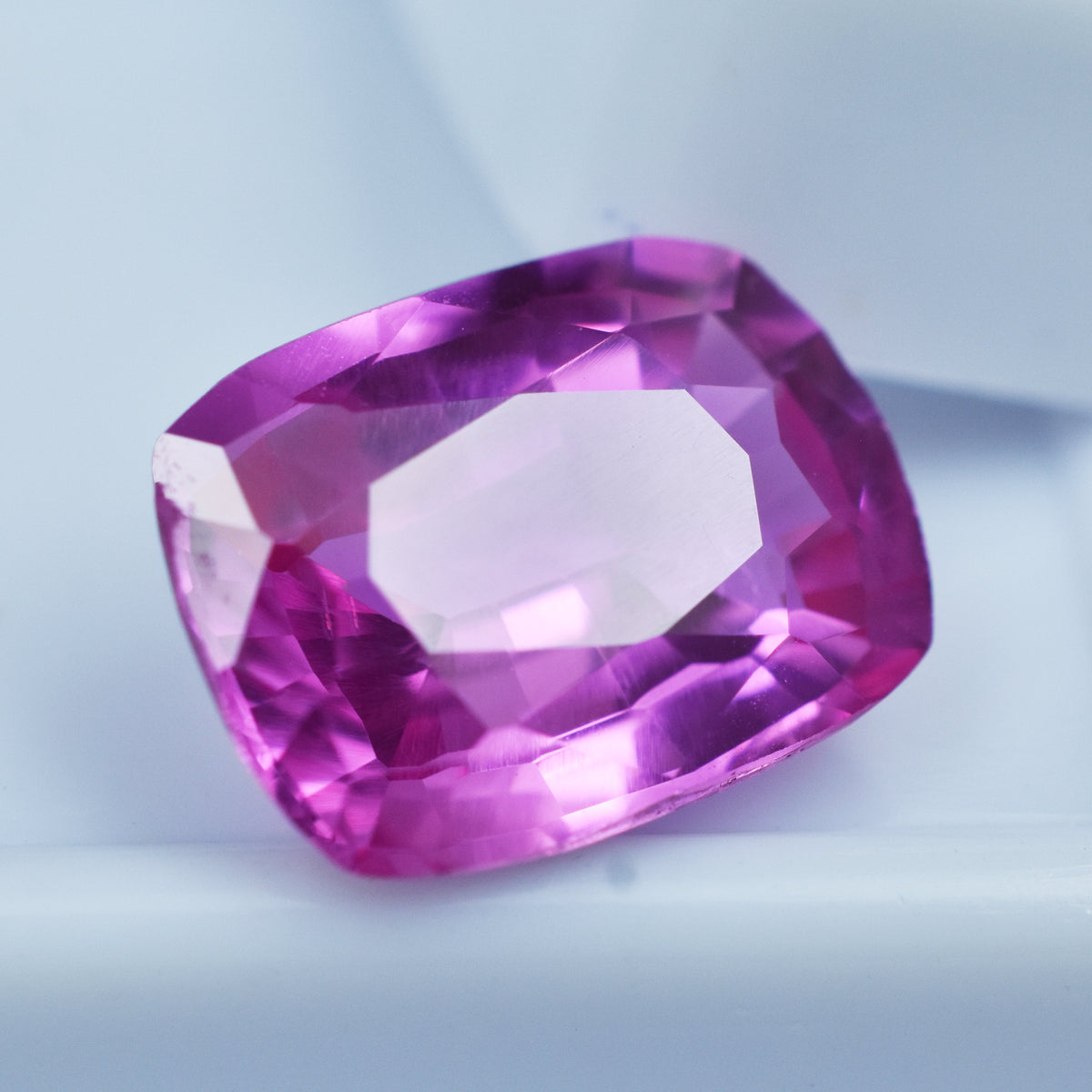 Beautiful Ceylon Pink Sapphire Gem 6.85 Carat Cushion Cut Sapphire Pink Certified Natural Loose Gemstone Most Demandable Gem For Engagement Rings