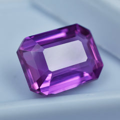 Most Impressive Sapphire Gem 10.15 Carat Pink Sapphire Certified Natural Emerald Cut Loose Gemstone Sapphire Necklace