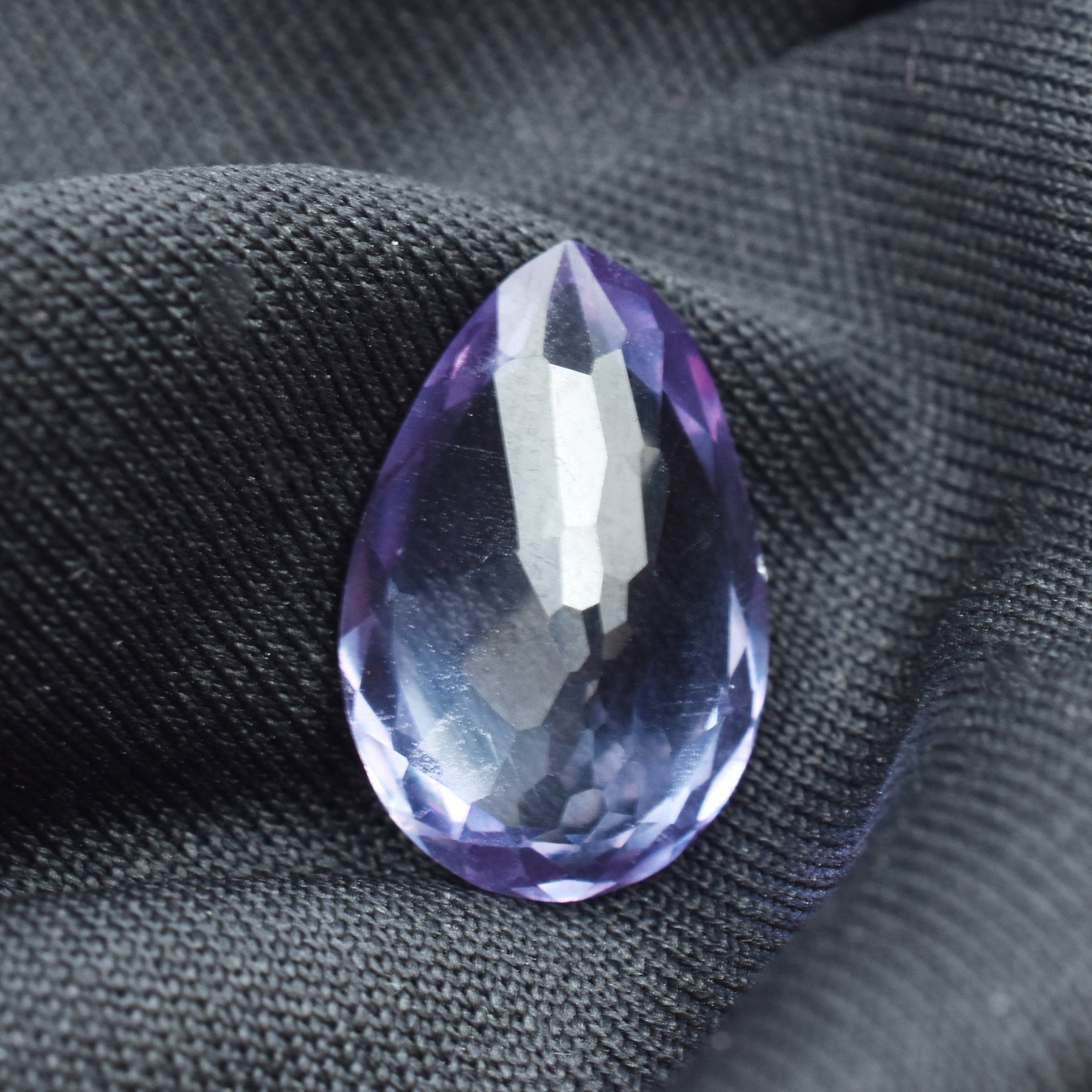 Beautiful Alexandrite Gemstone 7.25 Carat Color-Change Pear Cut Certified Natural Loose Gemstone Jewelry Making Gem