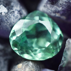 Bluish Green Color 6.50 Carat Certified Natural Pear Shape Montana Sapphire Loose Gemstone Best For Environmental Friendliness