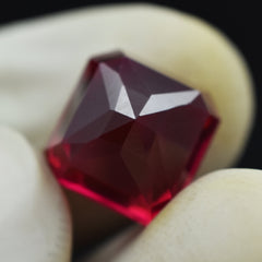 Red Ruby Known For Rareness and Exclusivity 8.75 Carat Square Cut Beautiful Pigeon Rubies Red AAA+ Quality Red Ruby Certified Natural Loose Gemstone