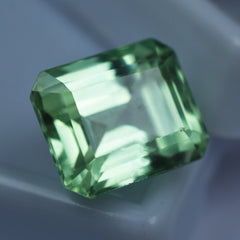 Emerald Cut Bluish Green Sapphire 9.35 Carat Certified Loose Natural Gemstone Excellent Cut Sapphire Gem From Sri-Lanka