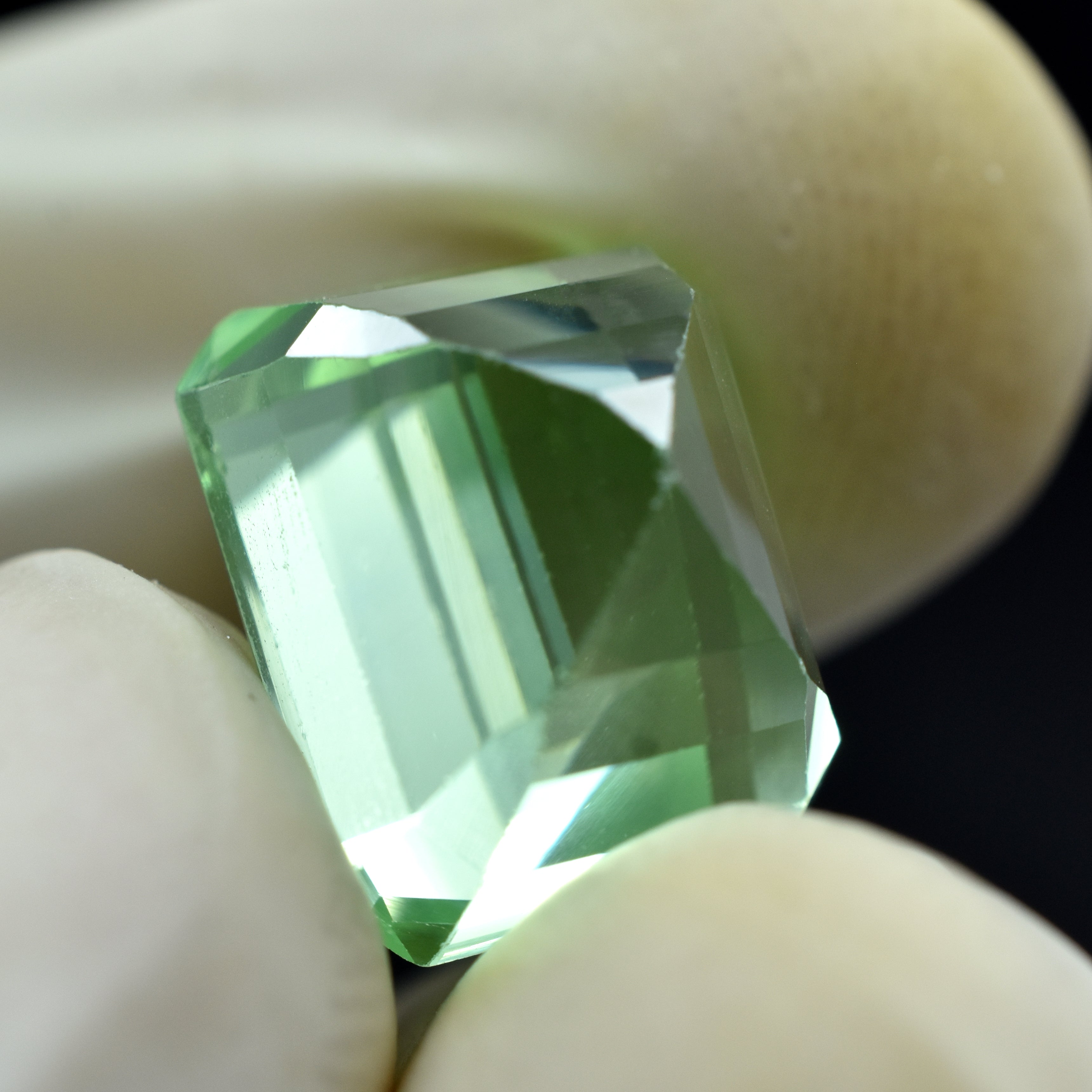 Emerald Cut Bluish Green Sapphire 9.35 Carat Certified Loose Natural Gemstone Excellent Cut Sapphire Gem From Sri-Lanka