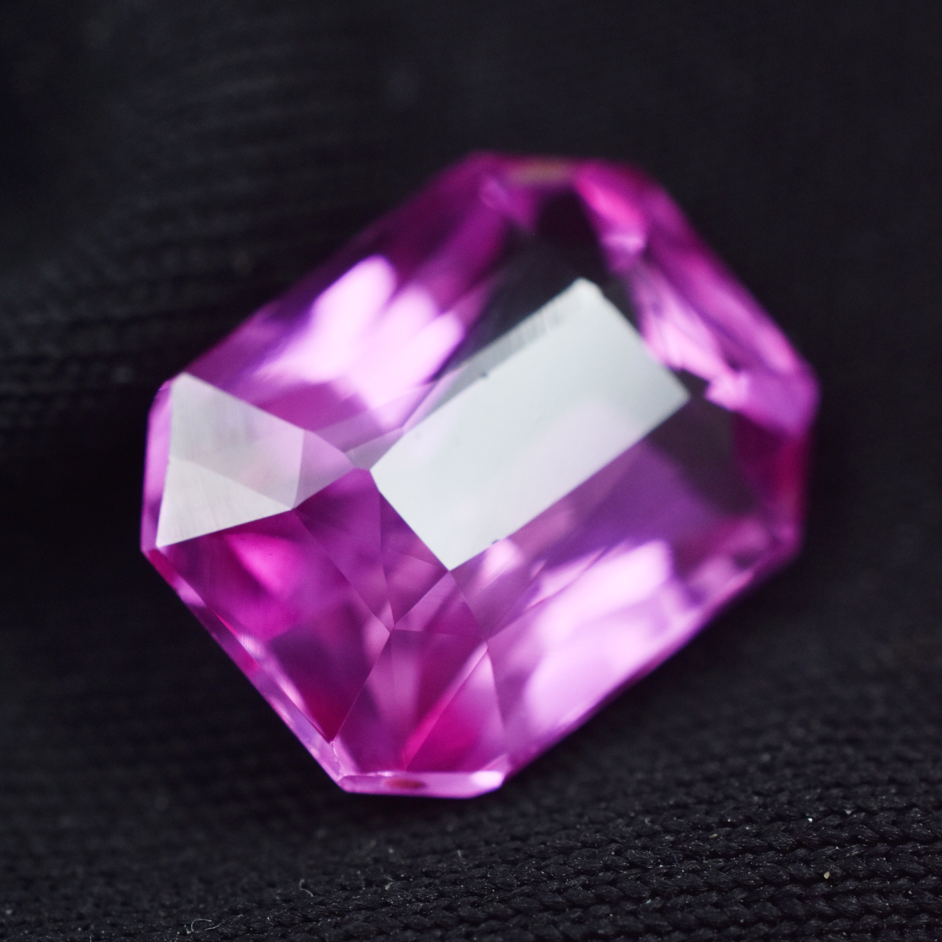 Biggest Offer On 6.80 Carat Certified Pink Sapphire Natural Gem Emerald Cut Brilliant Sapphire Loose Gemstone