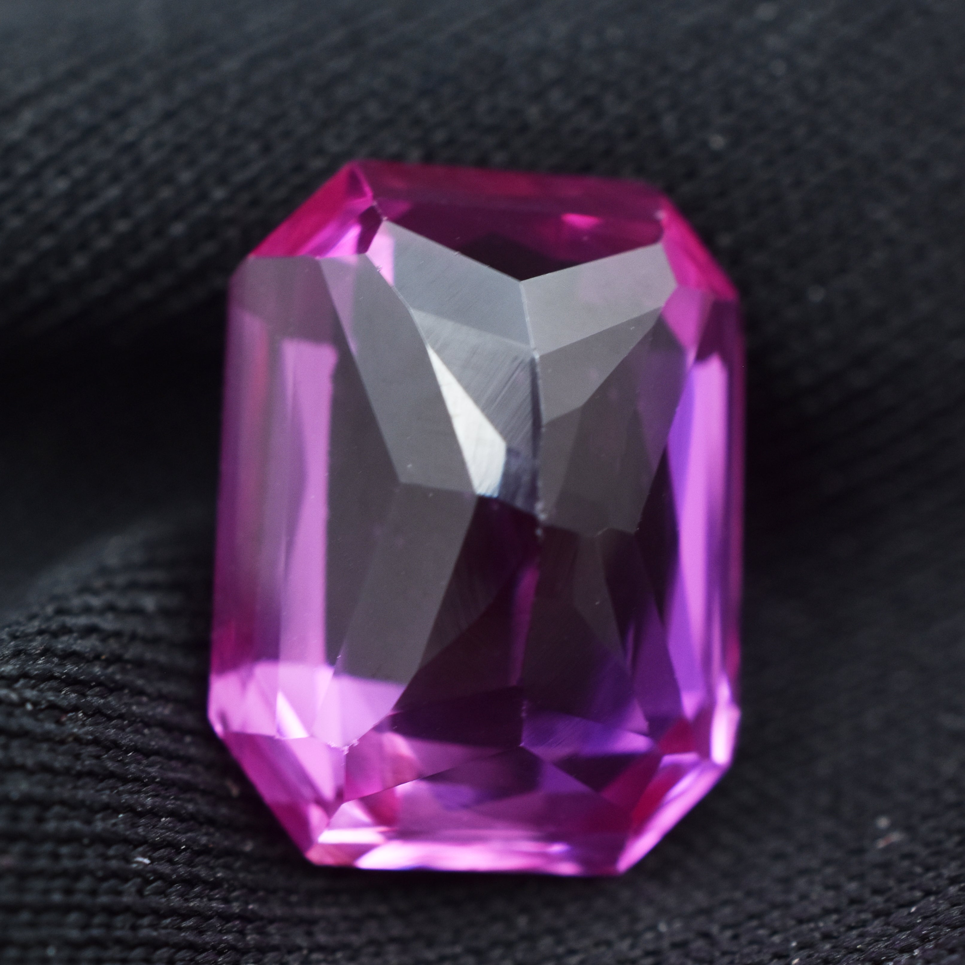 Biggest Offer On 6.80 Carat Certified Pink Sapphire Natural Gem Emerald Cut Brilliant Sapphire Loose Gemstone