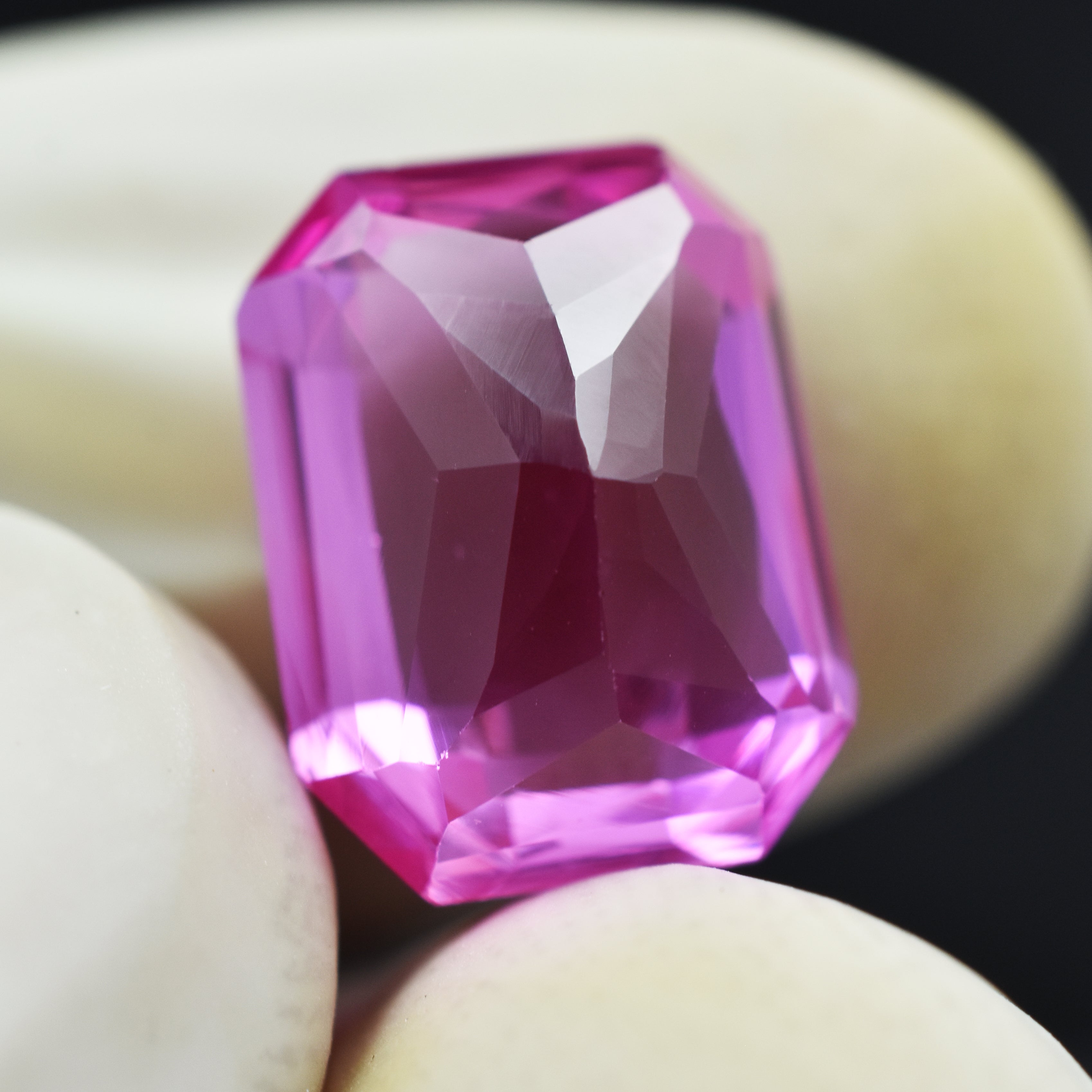 Biggest Offer On 6.80 Carat Certified Pink Sapphire Natural Gem Emerald Cut Brilliant Sapphire Loose Gemstone