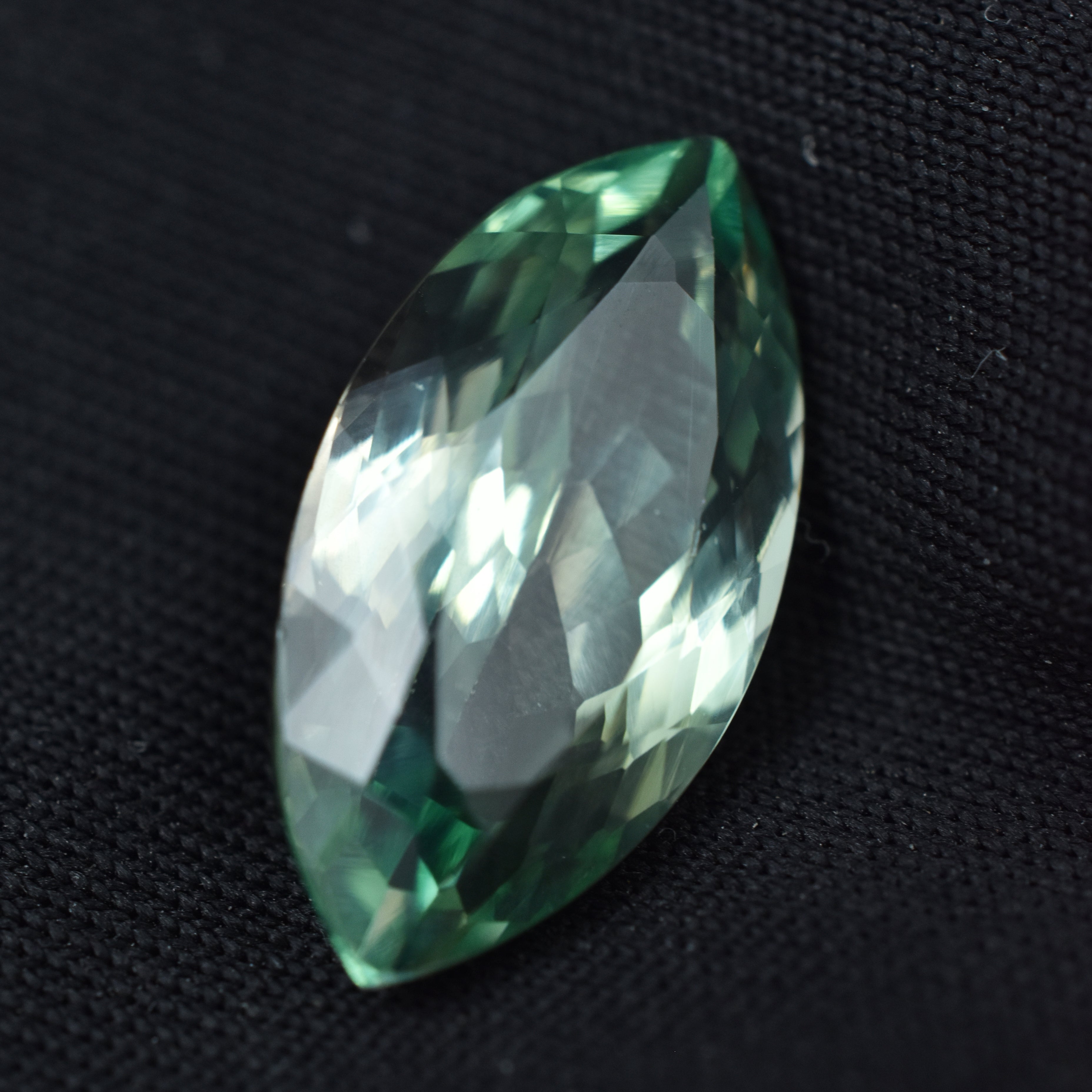 Best Certified 9.45 Carat Bluish Green Sapphire Marquise Shape Natural Ring Making Loose Gemstone Free Shipping