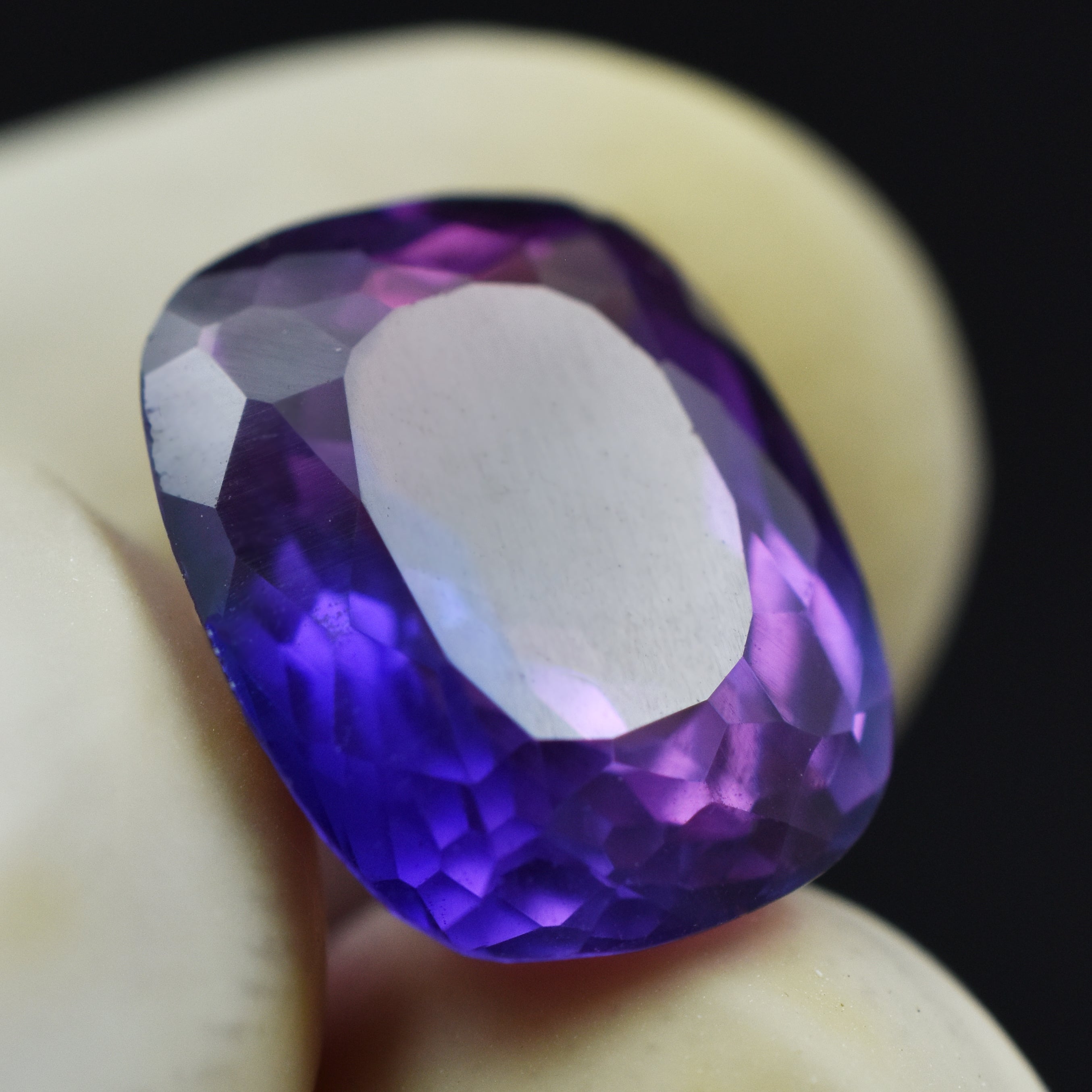 Most Prettiest Tanzanite Gemstone From Tanzania 6.45 Carat Cushion Cut Purple Tanzanite Certified Natural Loose Gemstone Best For Healing Properties