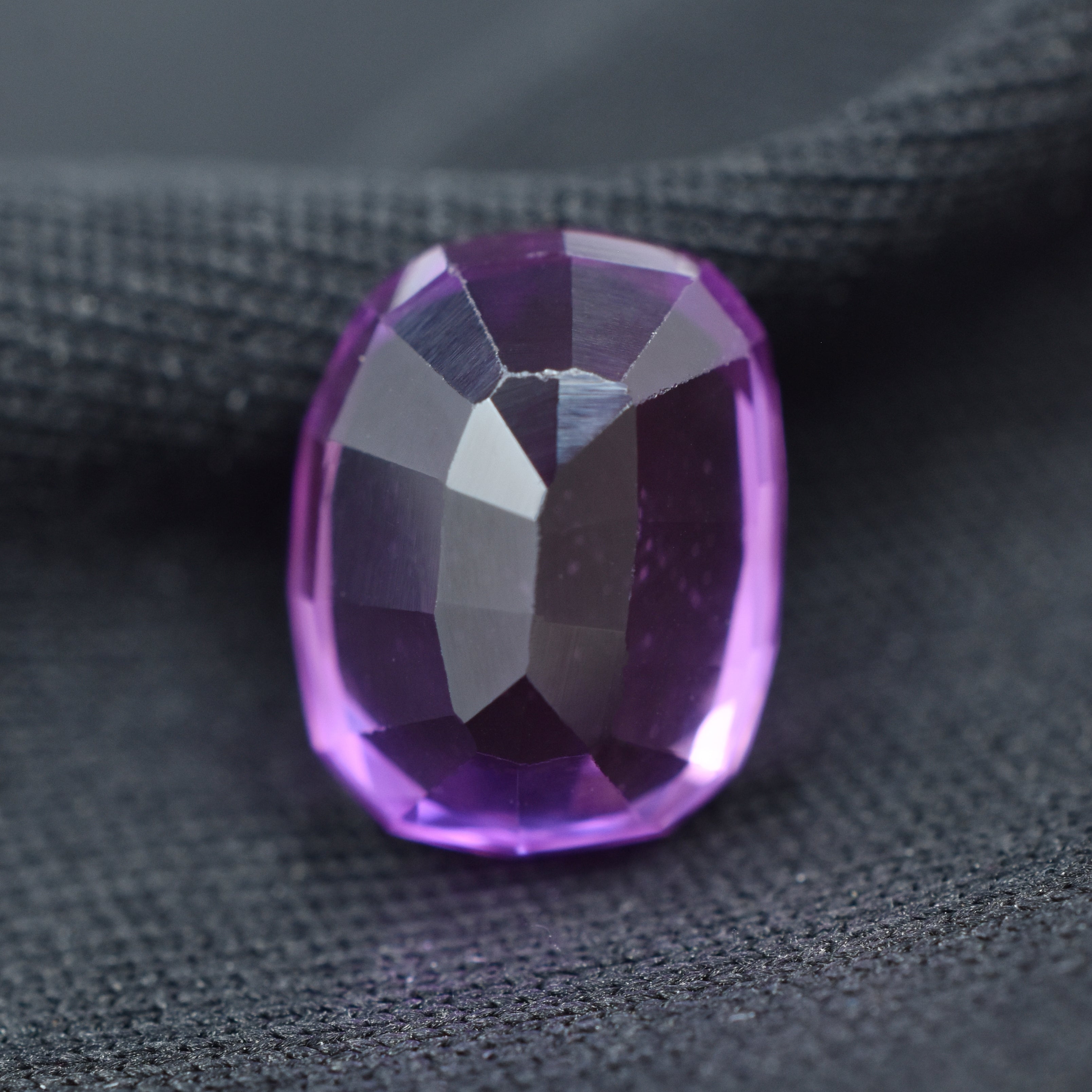 4.10 Carat Natural Purple Tanzanite Certified Cushion Shape Loose Gemstone Tanzania's Most Upcoming & Demandable Gemstone Free Shipping