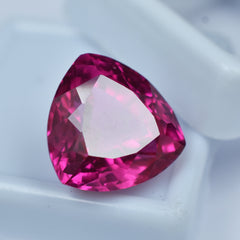 Sapphire Gem Best For Health Benefits & Beauty Natural Pink Sapphire 9.65 Carat Trillion Cut Certified Loose Gemstone