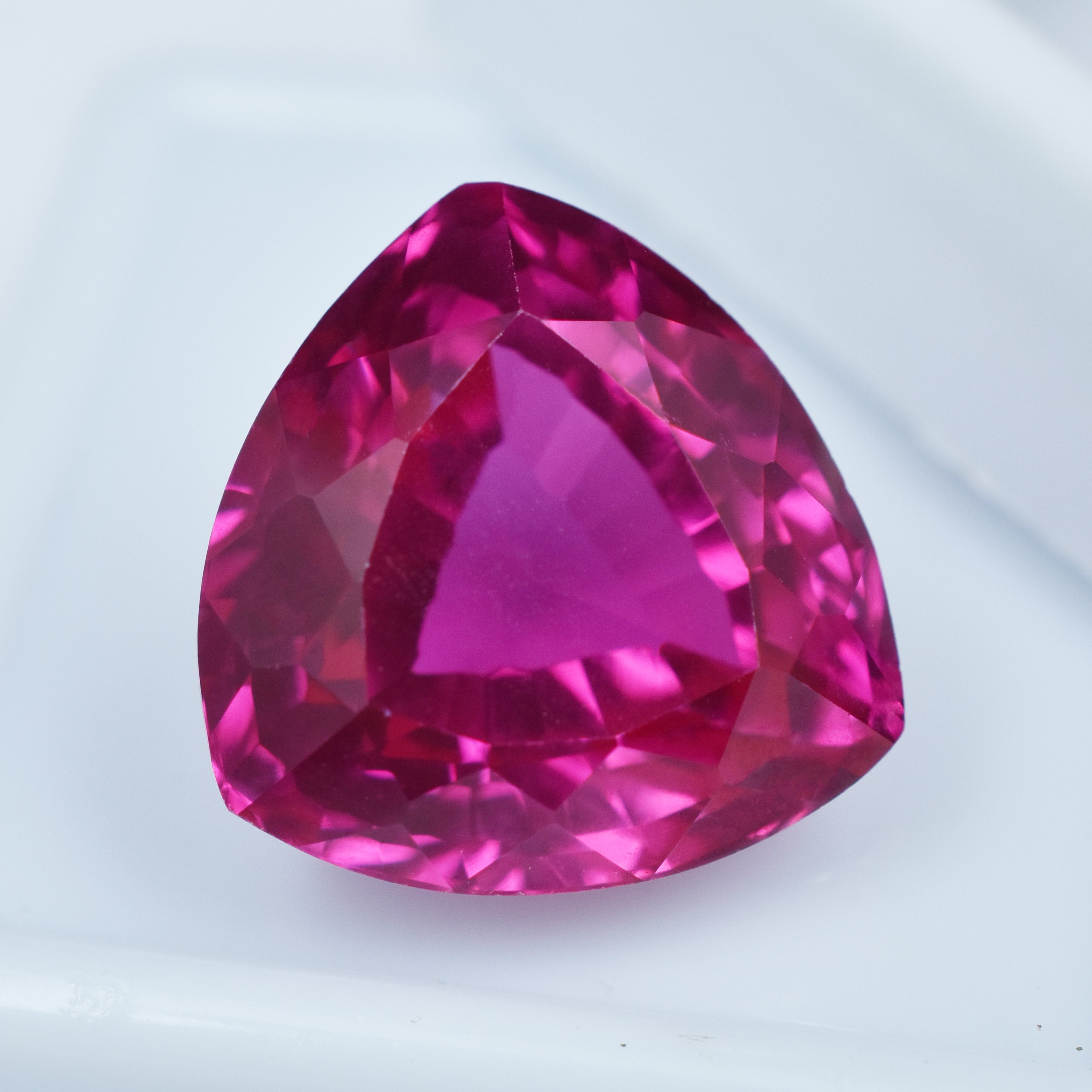 Sapphire Gem Best For Health Benefits & Beauty Natural Pink Sapphire 9.65 Carat Trillion Cut Certified Loose Gemstone