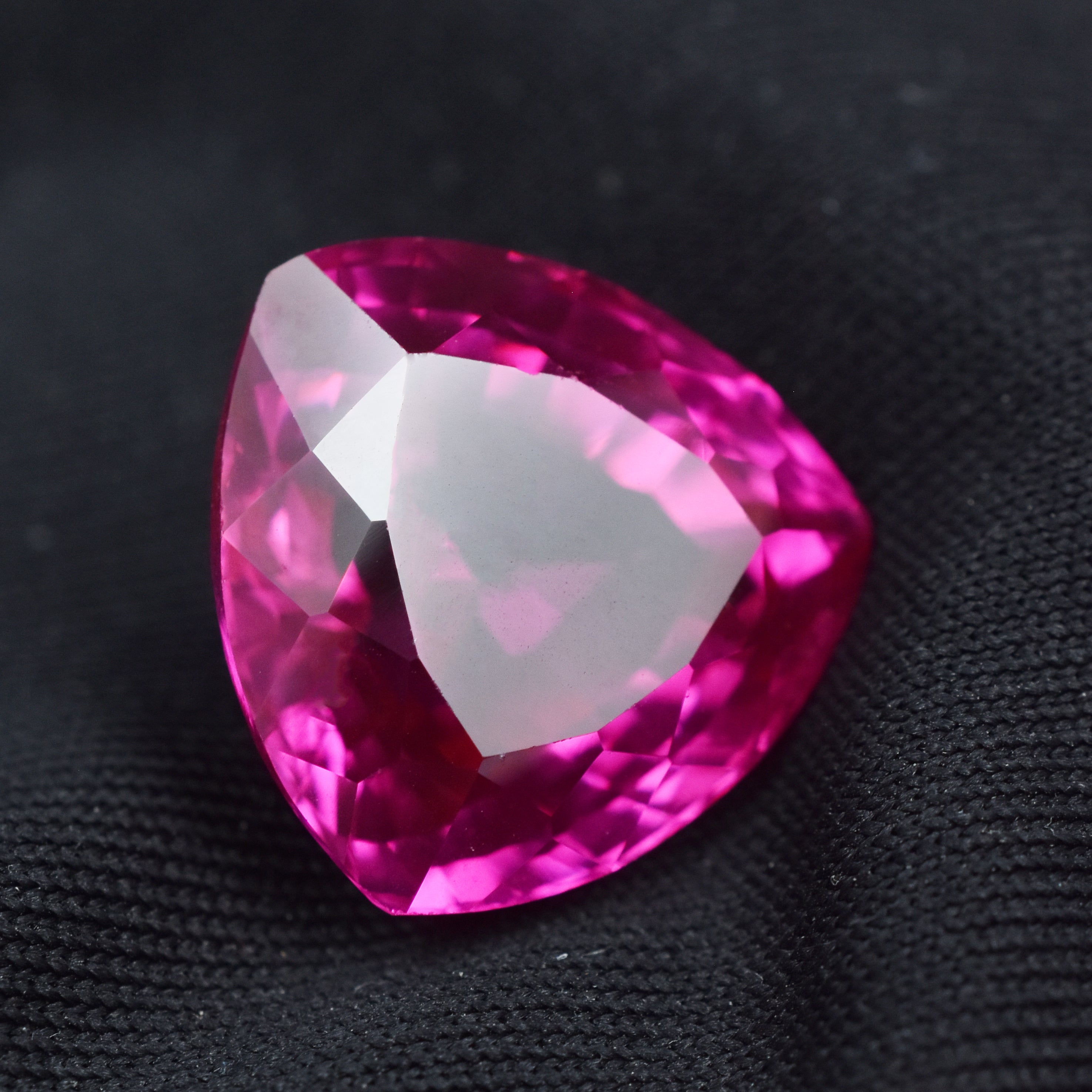 Sapphire Gem Best For Health Benefits & Beauty Natural Pink Sapphire 9.65 Carat Trillion Cut Certified Loose Gemstone