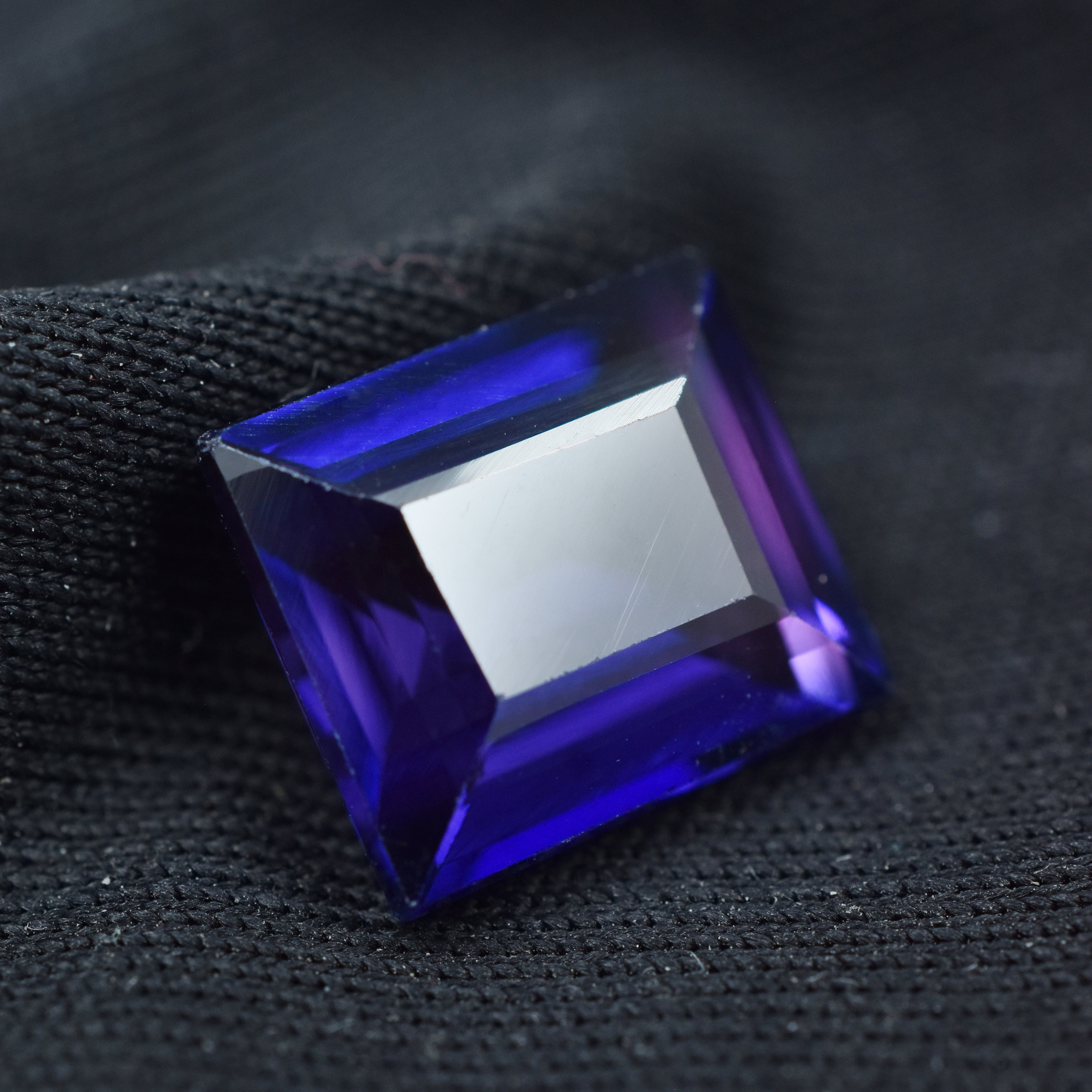 Certified Tanzanite Gem Best For Good Luck & Spiritual Growth 7.15 Ct Emerald Cut Natural Most Adorable Purple Tanzanite Gemstone Loose