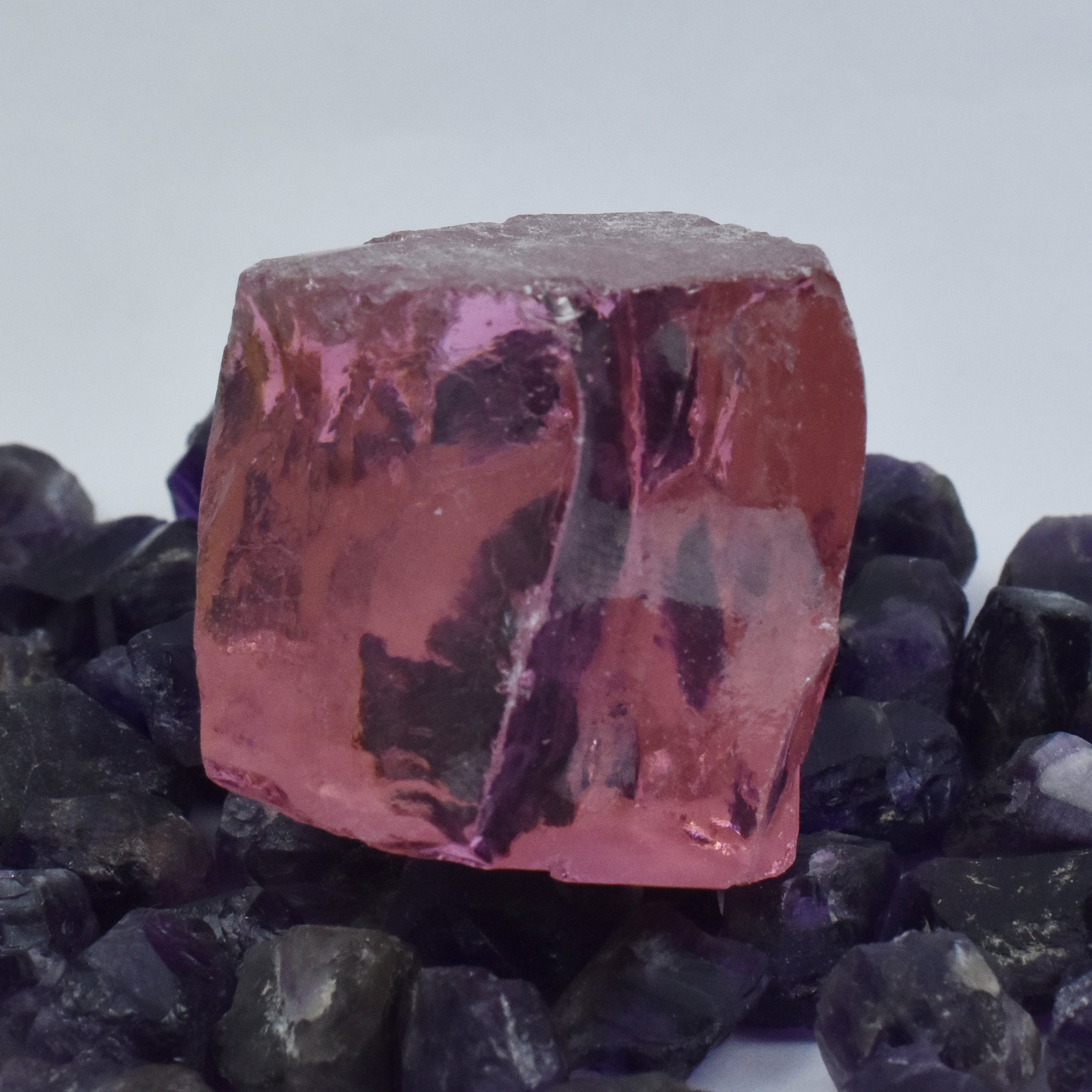 Natural CERTIFIED Uncut Rough Sapphire 420.65 Carat Pink Natural Sapphire Loose Gemstone | Free Shipping Free Gift | Best Offer