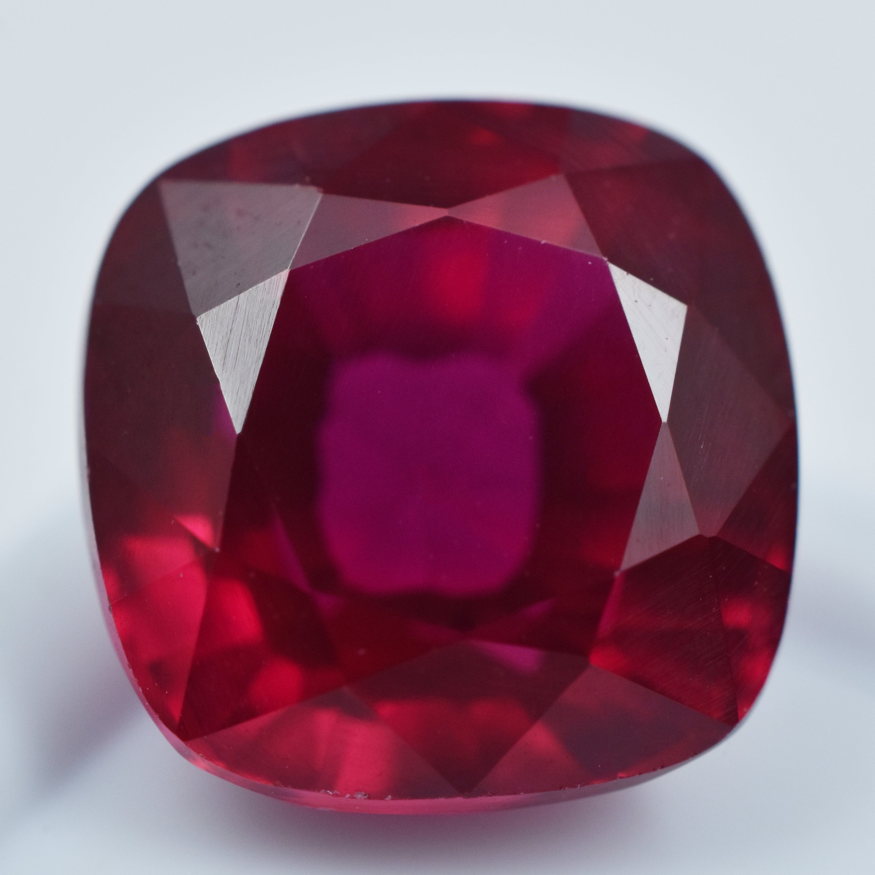 Pigeon Red Ruby Certified 6.85 Carat Ruby Red Natural Square Cushion Cut Loose Gemstone
