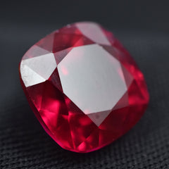 Pigeon Red Ruby Certified 6.85 Carat Ruby Red Natural Square Cushion Cut Loose Gemstone