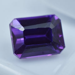 SALE !! Natural Sapphire Purple Emerald Shape Certified 9.63 Ct Rare Loose Gemstone  Loose Gemstone Certified/AAA Top Quality Gemstone/Ring & Jewelry Making Gems Gift For Her/him