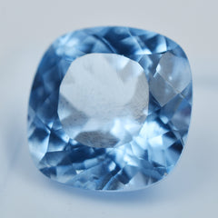 Best Certified 7.55 Carat Square Cushion Cut Blue Sapphire Natural Loose Gemstone For Protection & Emotional Healings