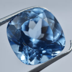 Best Certified 7.55 Carat Square Cushion Cut Blue Sapphire Natural Loose Gemstone For Protection & Emotional Healings