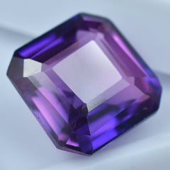 9.85 Carat Rare Natural AAA+ Flawless Royal Purple Color Change Sapphire Square Cut Loose Gemstone Certified-AAA Top Quality Gemstone/Ring & Jewelry Making Gemstone Excellent Size For Ring