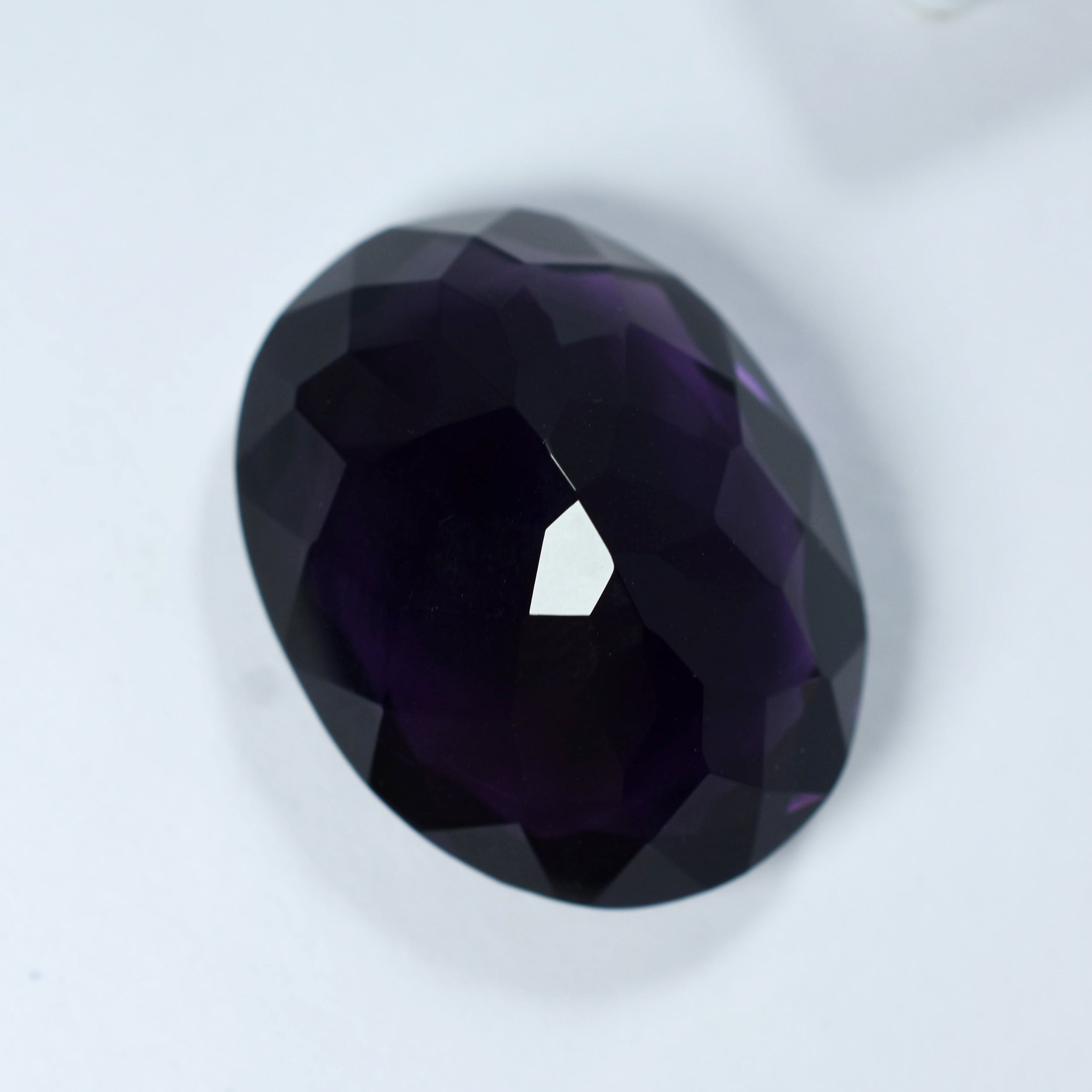 Beautiful Natural Oval Shape 55.32 Ct Purple Color Natural Amethyst Certified Loose Gemstone Pendant Making Gem | Healing Crystal | Gift For Wife/Mother | Free Delivery Free Gift