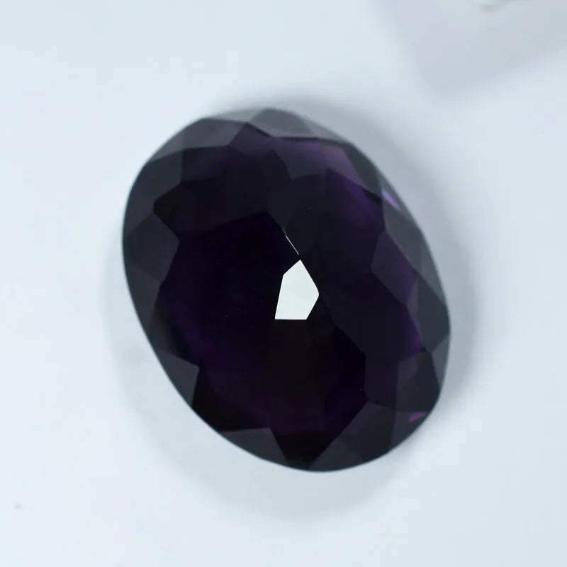 natural oval amethyst 55.32 ct certified loose gemstone for jewelry