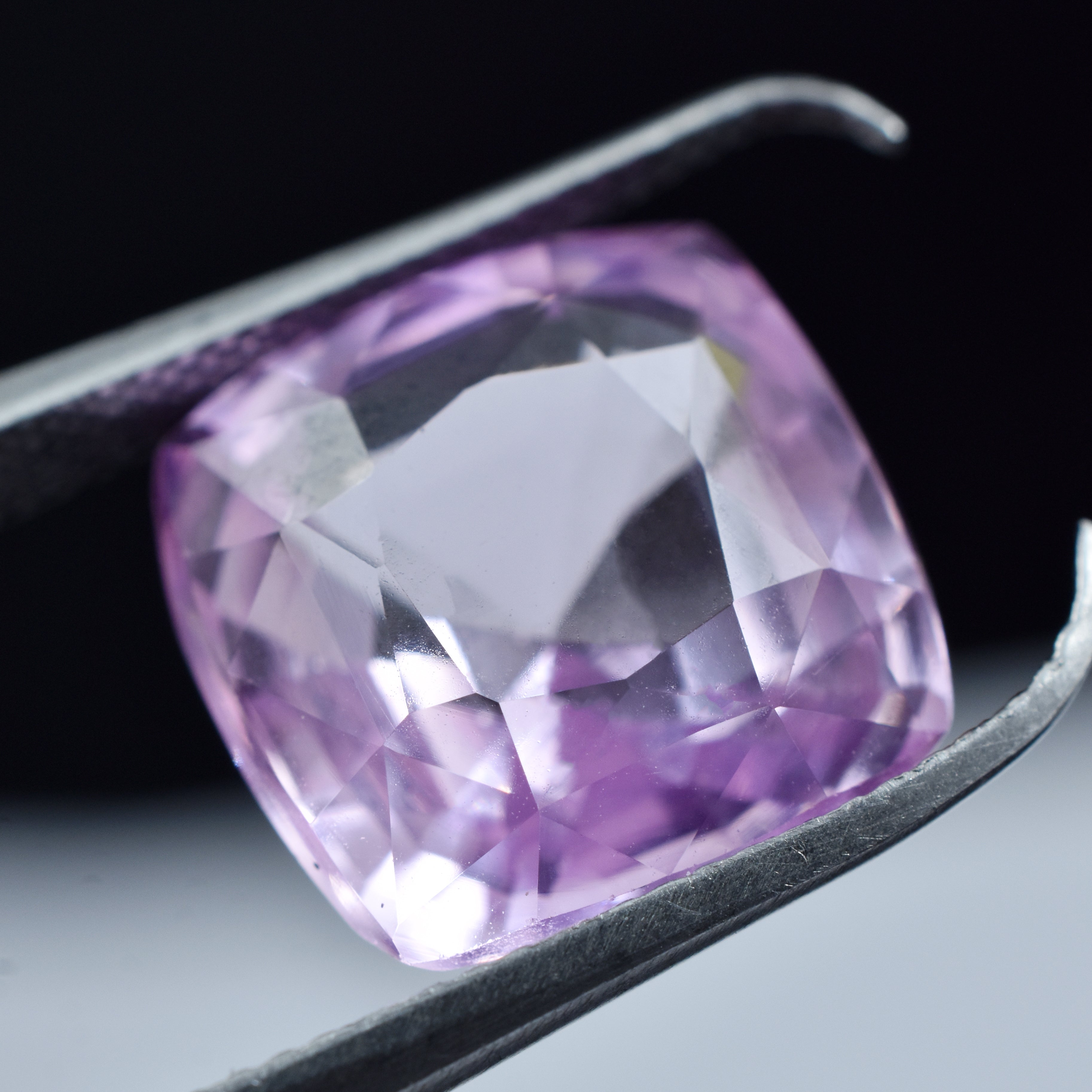 Most Attractive Pink Sapphire 9.65 Carat Certified Natural Square Cushion Cut Sapphire Pink Loose Gemstone Genuine Sapphire Gem