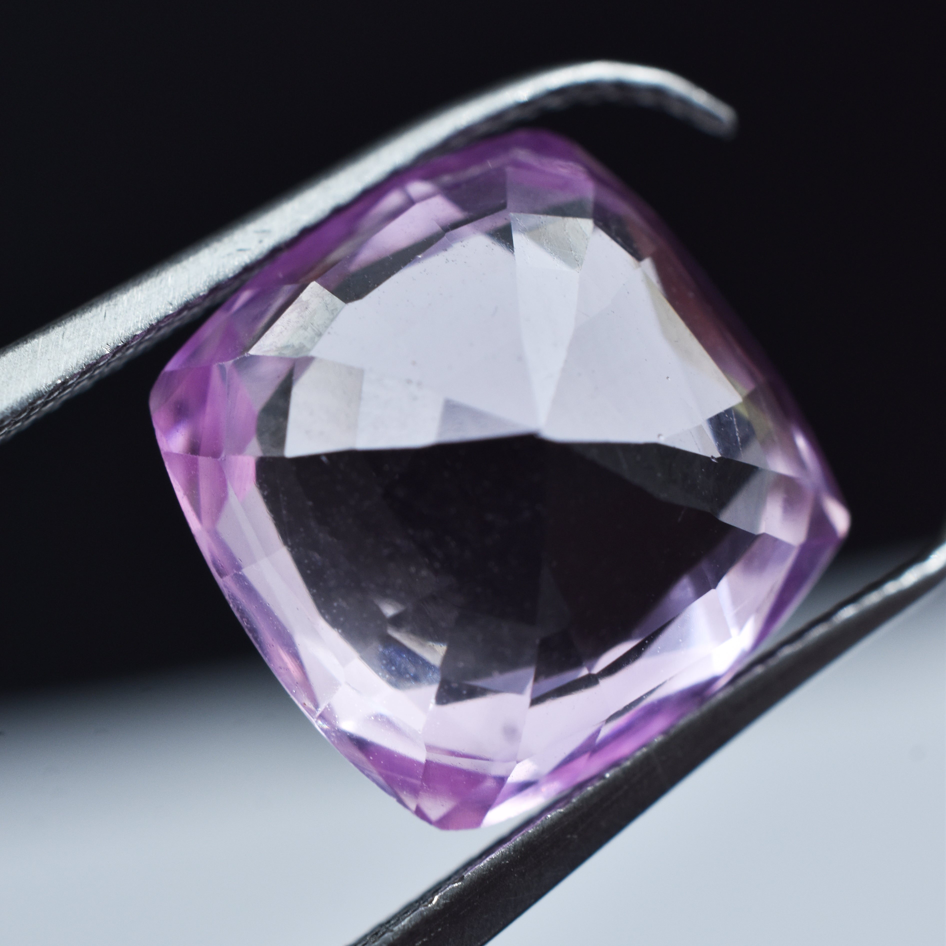 Most Attractive Pink Sapphire 9.65 Carat Certified Natural Square Cushion Cut Sapphire Pink Loose Gemstone Genuine Sapphire Gem