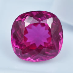 Sparkling Sapphire Gemstone Square Cushion Cut 9.60 Carat Certified Natural Sapphire Loose Pink Gemstone