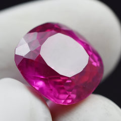 Sparkling Sapphire Gemstone Square Cushion Cut 9.60 Carat Certified Natural Sapphire Loose Pink Gemstone