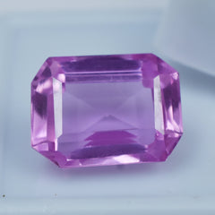 Very Beautiful Emerald Cut Pink Sapphire 8.25 Carat Certified Natural Loose Sapphire Gemstone Sapphire Jewelry