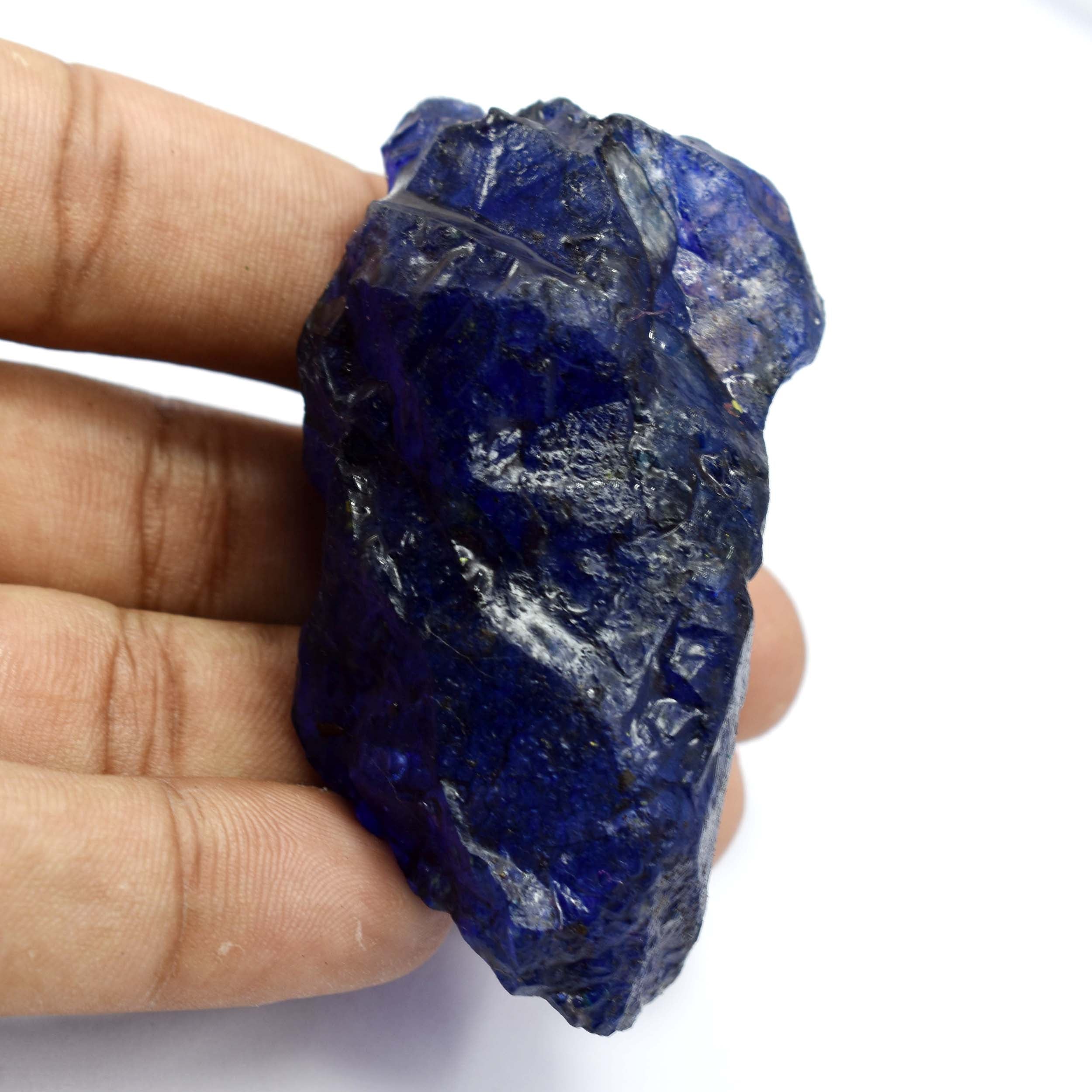 Certified Uncut Rough Natural 150.65 Ct Raw Blue Sapphire Loose Gemstone Healing Properties Best For Birthday Gift